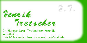 henrik tretscher business card